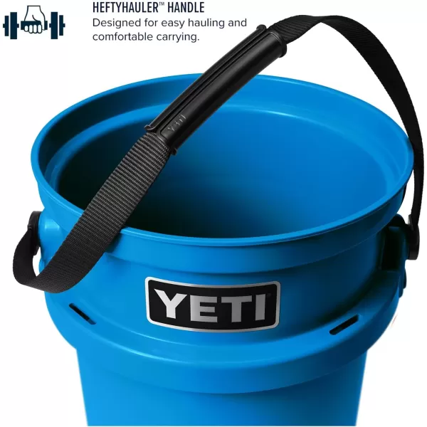 YETI Loadout 5-Gallon Bucket, Impact Resistant Fishing/Utility Bucket, Seafoam
