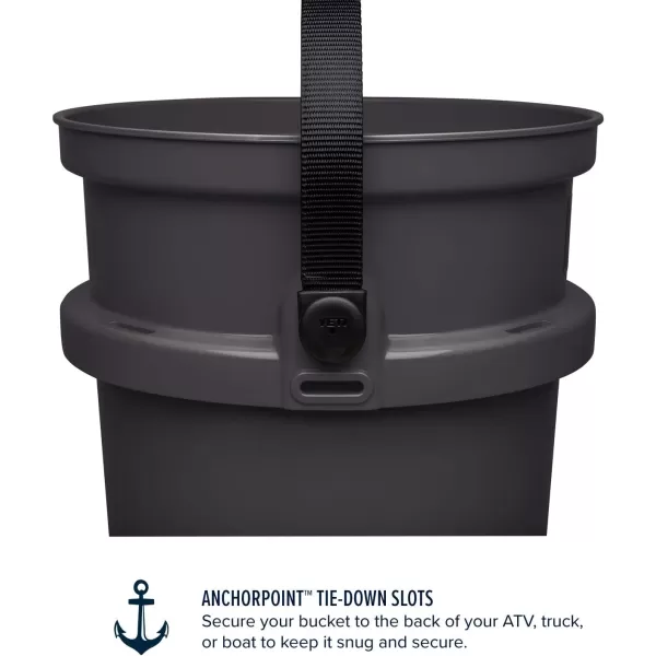YETI Loadout 5-Gallon Bucket, Impact Resistant Fishing/Utility Bucket, Seafoam