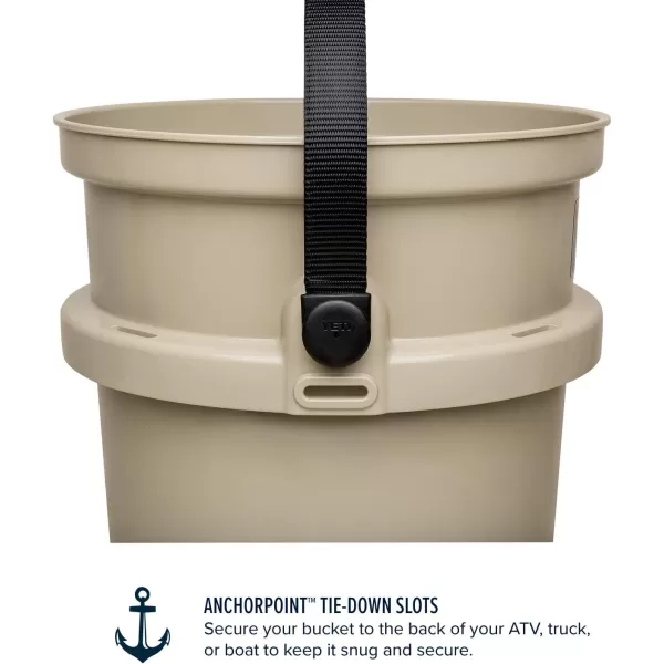 YETI Loadout 5-Gallon Bucket, Impact Resistant Fishing/Utility Bucket, Seafoam