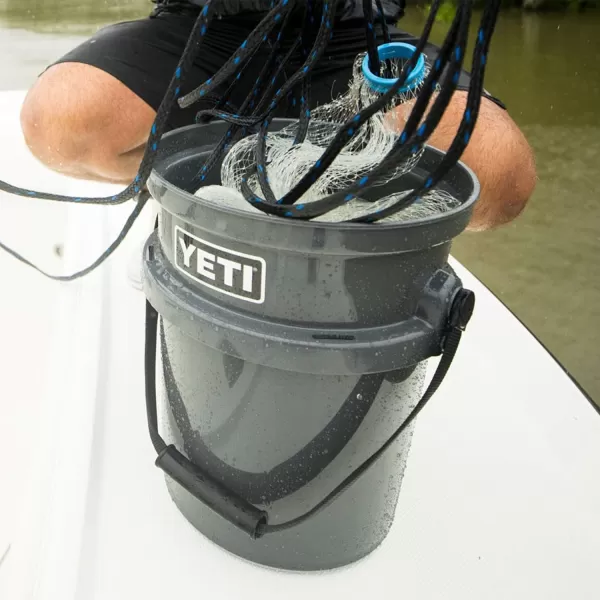YETI Loadout 5-Gallon Bucket, Impact Resistant Fishing/Utility Bucket, Seafoam