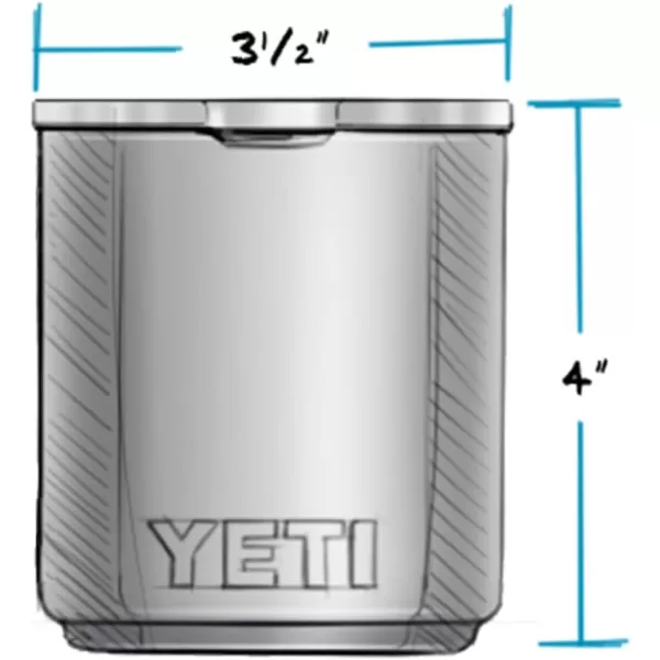 YETI Rambler 10 oz Stackable Lowball 2.0, Vacuum Insulated, Stainless Steel with MagSlider Lid, White