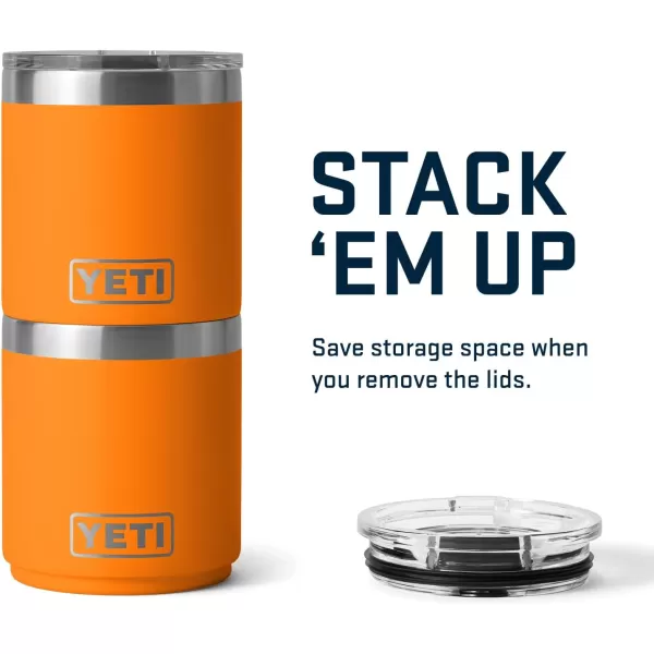 YETI Rambler 10 oz Stackable Lowball 2.0, Vacuum Insulated, Stainless Steel with MagSlider Lid, White
