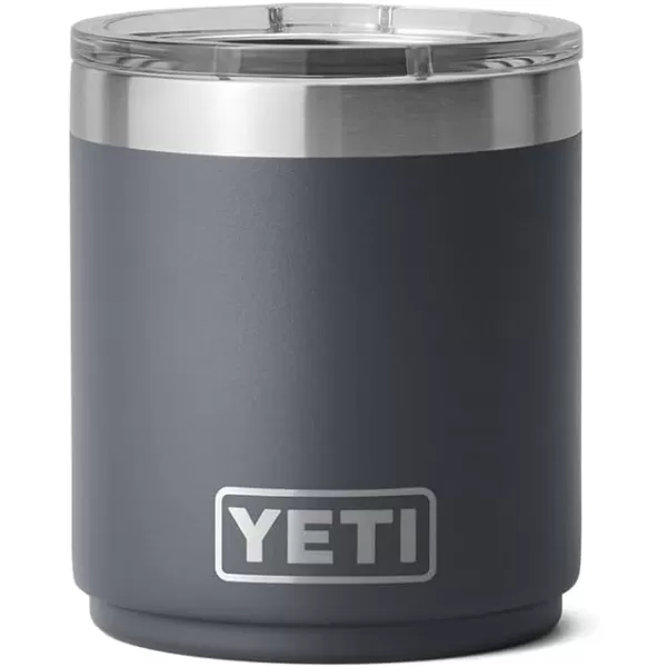 YETI Rambler 10 oz Stackable Lowball 2.0, Vacuum Insulated, Stainless Steel with MagSlider Lid, White