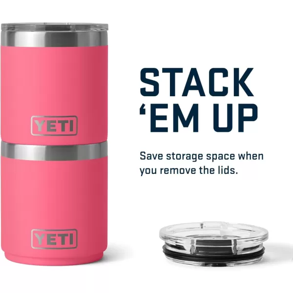 YETI Rambler 10 oz Stackable Lowball 2.0, Vacuum Insulated, Stainless Steel with MagSlider Lid, White