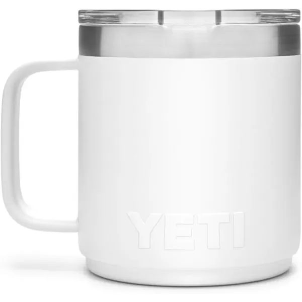 YETI Rambler 10 oz Stackable Mug, Vacuum Insulated, Stainless Steel with MagSlider Lid, Tropical Pink