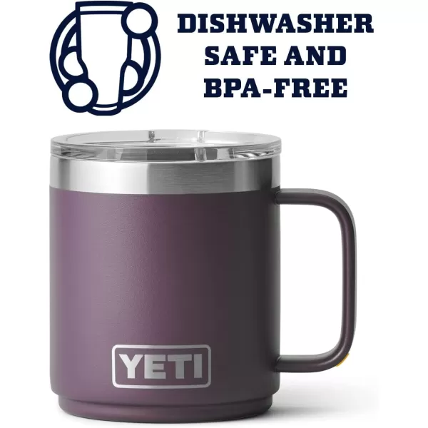 YETI Rambler 10 oz Stackable Mug, Vacuum Insulated, Stainless Steel with MagSlider Lid, Tropical Pink