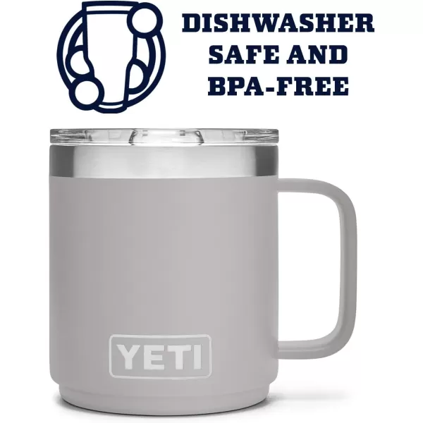 YETI Rambler 10 oz Stackable Mug, Vacuum Insulated, Stainless Steel with MagSlider Lid, Tropical Pink