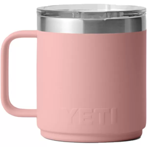 YETI Rambler 10 oz Stackable Mug, Vacuum Insulated, Stainless Steel with MagSlider Lid, Tropical Pink