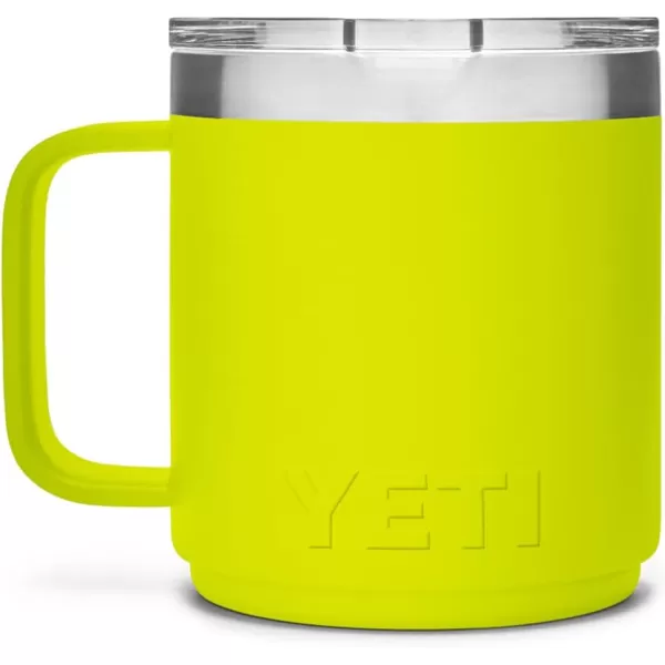 YETI Rambler 10 oz Stackable Mug, Vacuum Insulated, Stainless Steel with MagSlider Lid, Tropical Pink