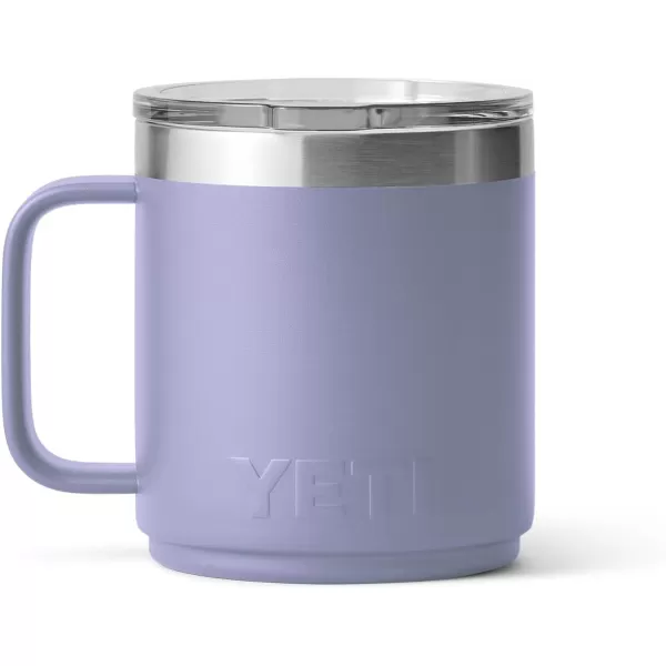 YETI Rambler 10 oz Stackable Mug, Vacuum Insulated, Stainless Steel with MagSlider Lid, Tropical Pink