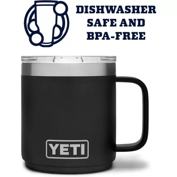 YETI Rambler 10 oz Stackable Mug, Vacuum Insulated, Stainless Steel with MagSlider Lid, Tropical Pink