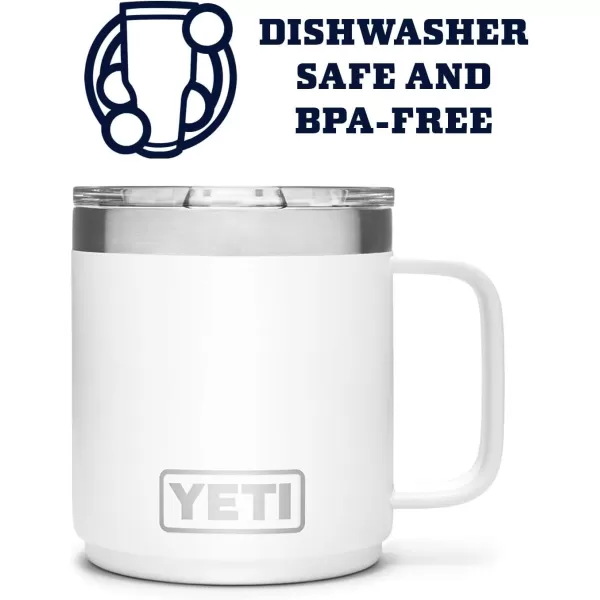 YETI Rambler 10 oz Stackable Mug, Vacuum Insulated, Stainless Steel with MagSlider Lid, Tropical Pink