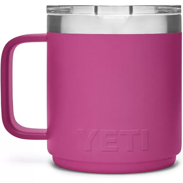 YETI Rambler 10 oz Stackable Mug, Vacuum Insulated, Stainless Steel with MagSlider Lid, Tropical Pink