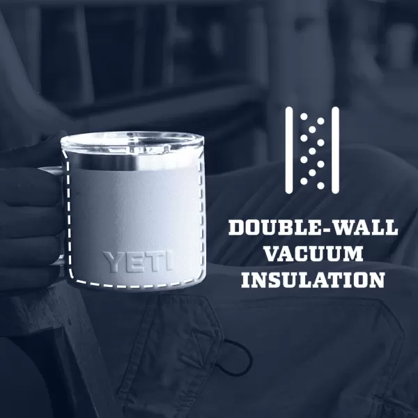 YETI Rambler 10 oz Stackable Mug, Vacuum Insulated, Stainless Steel with MagSlider Lid, Tropical Pink