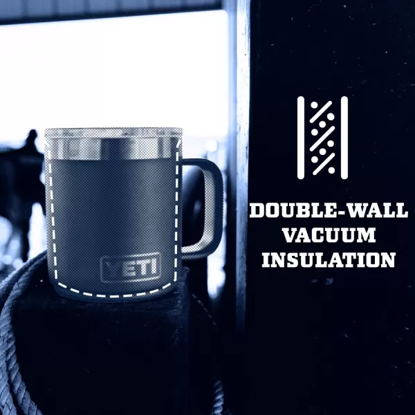 YETI Rambler 10 oz Stackable Mug, Vacuum Insulated, Stainless Steel with MagSlider Lid, Tropical Pink
