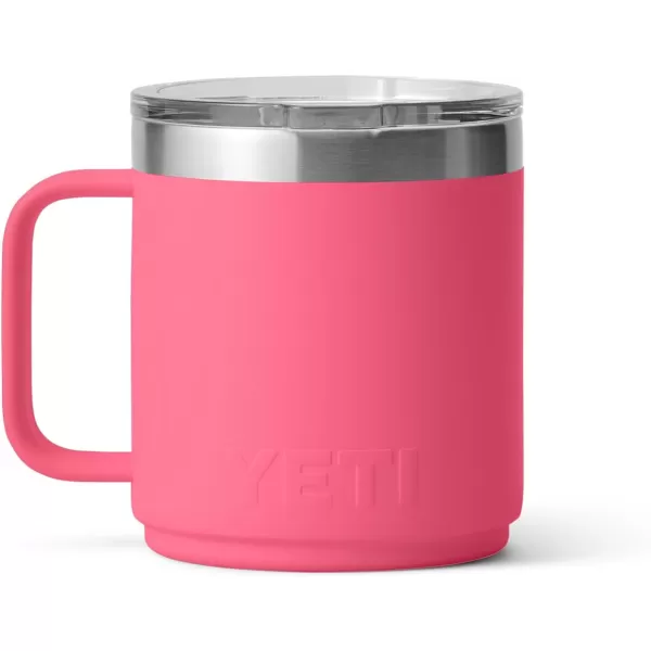 YETI Rambler 10 oz Stackable Mug, Vacuum Insulated, Stainless Steel with MagSlider Lid, Tropical Pink