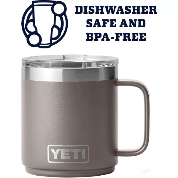 YETI Rambler 10 oz Stackable Mug, Vacuum Insulated, Stainless Steel with MagSlider Lid, Tropical Pink