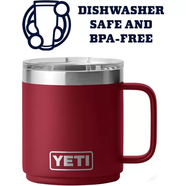 YETI Rambler 10 oz Stackable Mug, Vacuum Insulated, Stainless Steel with MagSlider Lid, Tropical Pink