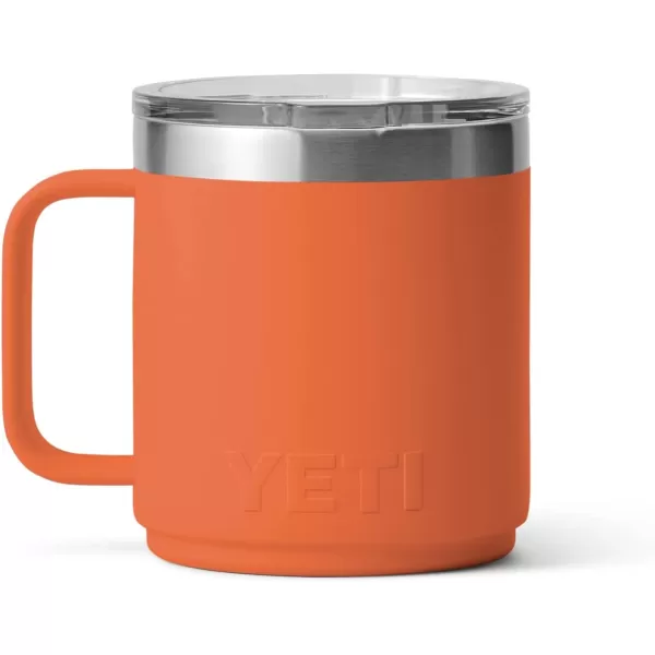 YETI Rambler 10 oz Stackable Mug, Vacuum Insulated, Stainless Steel with MagSlider Lid, Tropical Pink