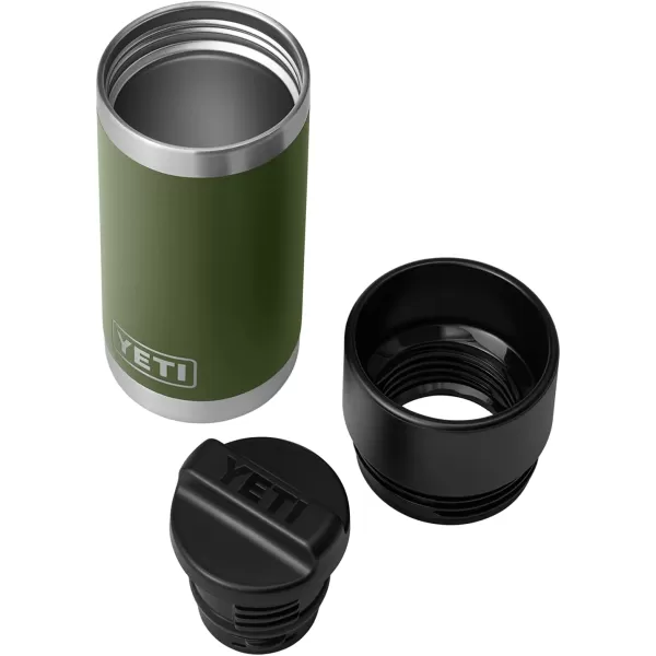 YETI Rambler 12 oz Bottle, Stainless Steel, Vacuum Insulated, with Hot Shot Cap