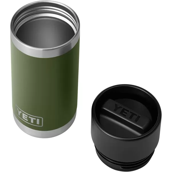 YETI Rambler 12 oz Bottle, Stainless Steel, Vacuum Insulated, with Hot Shot Cap