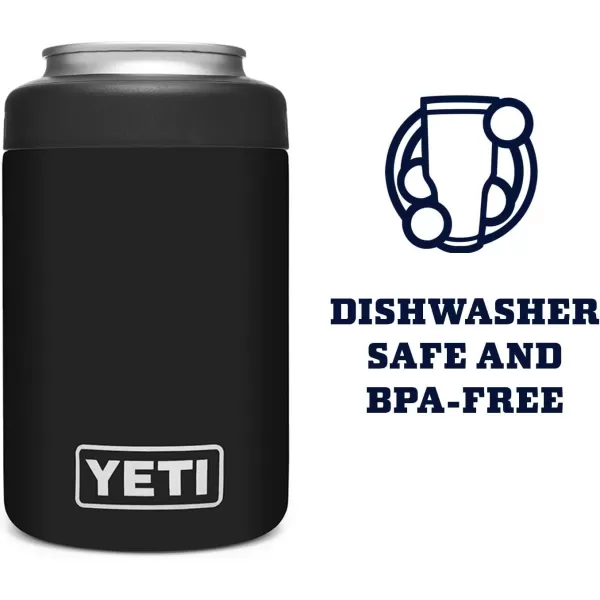 YETI Rambler 12 oz. Colster Can Insulator for Standard Size Cans, Black 