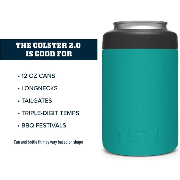 YETI Rambler 12 oz. Colster Can Insulator for Standard Size Cans, Seafoam, 1 Count 