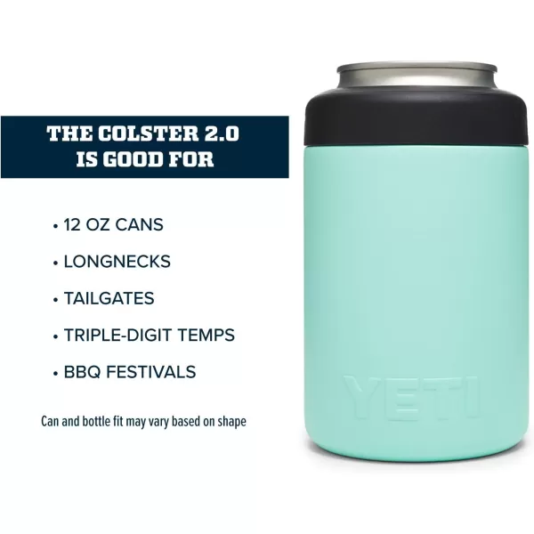 YETI Rambler 12 oz. Colster Can Insulator for Standard Size Cans, Seafoam, 1 Count 