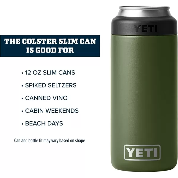 YETI Rambler 12 oz. Colster Slim Can Insulator for the Slim Hard Seltzer Cans, Charcoal