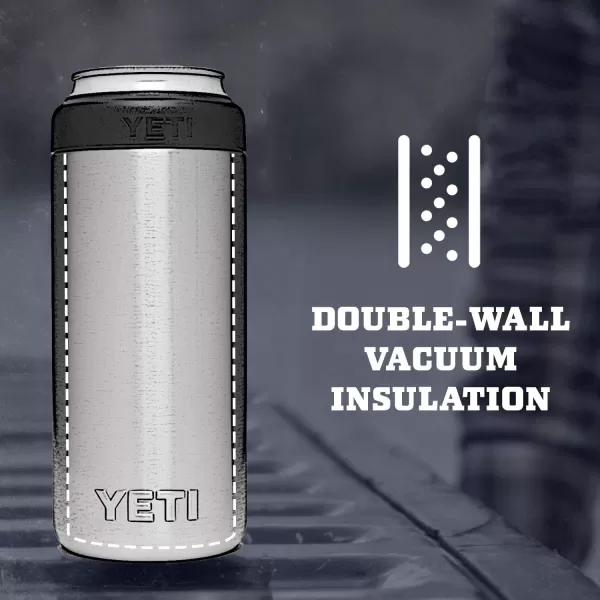 YETI Rambler 12 oz. Colster Slim Can Insulator for the Slim Hard Seltzer Cans, Charcoal