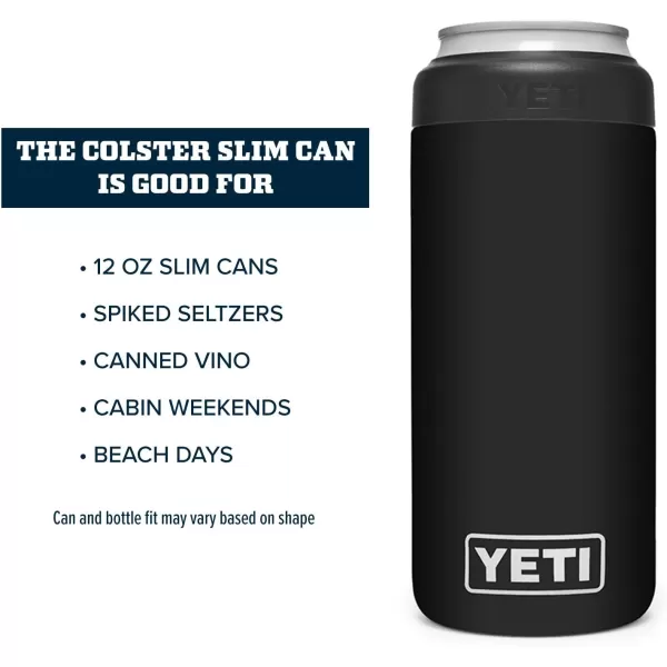 YETI Rambler 12 oz. Colster Slim Can Insulator for the Slim Hard Seltzer Cans, Charcoal