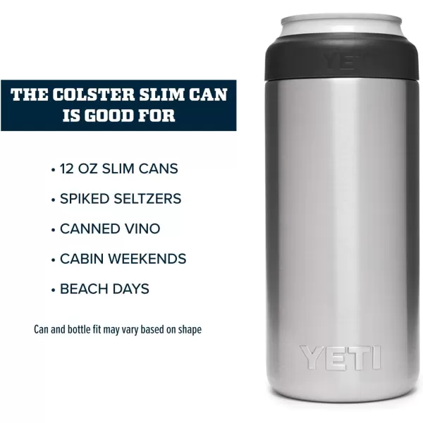 YETI Rambler 12 oz. Colster Slim Can Insulator for the Slim Hard Seltzer Cans, Charcoal