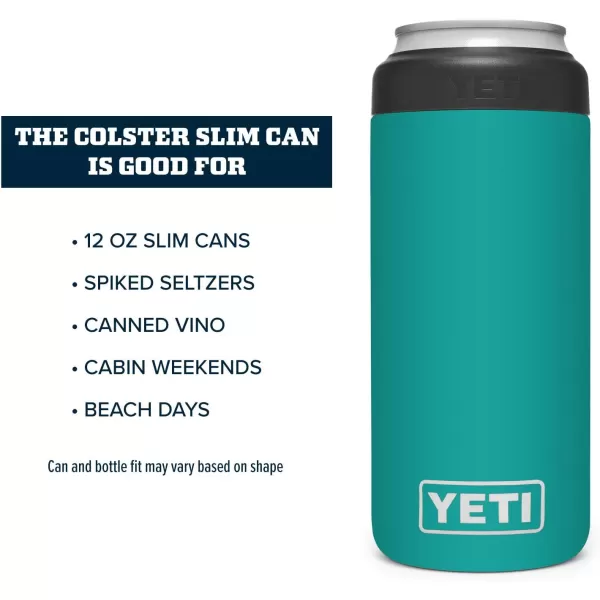 YETI Rambler 12 oz. Colster Slim Can Insulator for the Slim Hard Seltzer Cans, Charcoal