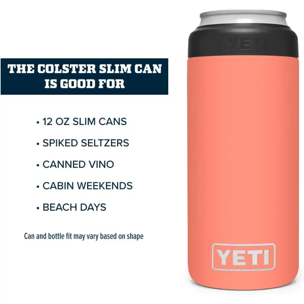 YETI Rambler 12 oz. Colster Slim Can Insulator for the Slim Hard Seltzer Cans, Charcoal