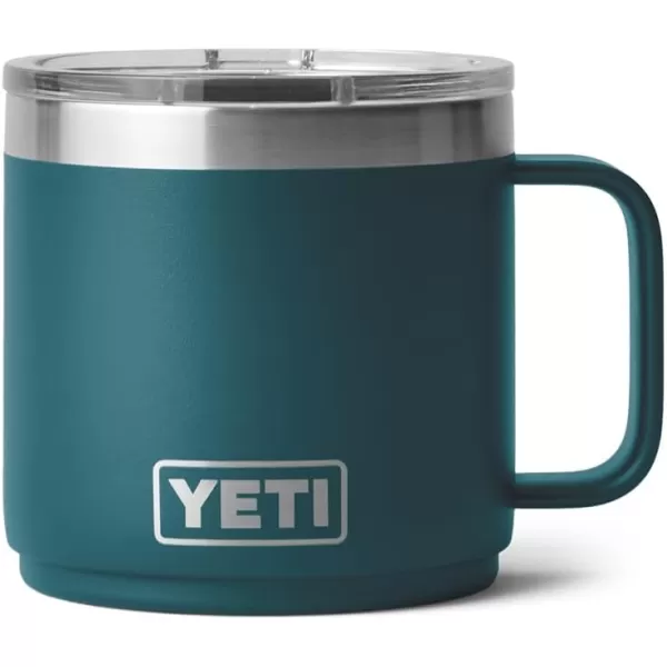 YETI Rambler 14 oz Stackable Mug, Vacuum Insulated, Stainless Steel with MagSlider Lid, King Crab