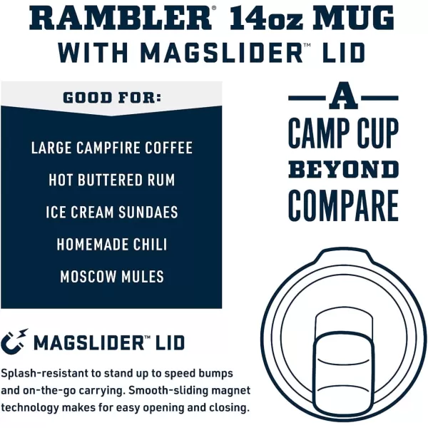 YETI Rambler 14 oz Stackable Mug, Vacuum Insulated, Stainless Steel with MagSlider Lid, King Crab