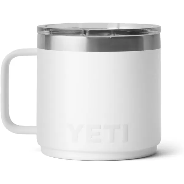 YETI Rambler 14 oz Stackable Mug, Vacuum Insulated, Stainless Steel with MagSlider Lid, King Crab