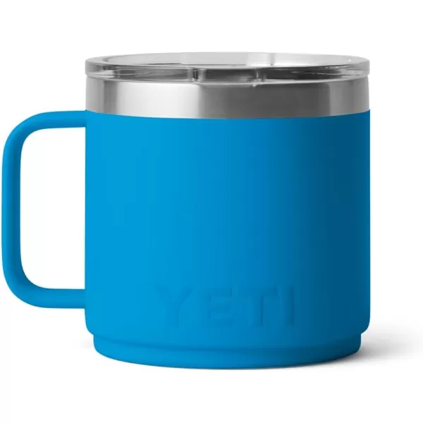YETI Rambler 14 oz Stackable Mug, Vacuum Insulated, Stainless Steel with MagSlider Lid, King Crab