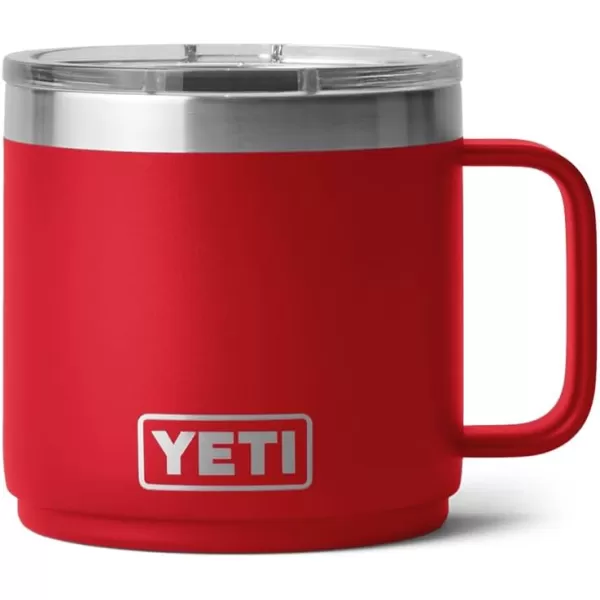 YETI Rambler 14 oz Stackable Mug, Vacuum Insulated, Stainless Steel with MagSlider Lid, King Crab