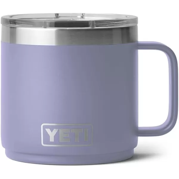 YETI Rambler 14 oz Stackable Mug, Vacuum Insulated, Stainless Steel with MagSlider Lid, King Crab