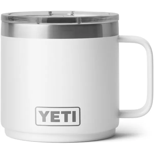 YETI Rambler 14 oz Stackable Mug, Vacuum Insulated, Stainless Steel with MagSlider Lid, King Crab