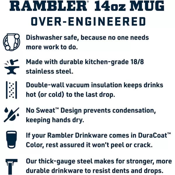 YETI Rambler 14 oz Stackable Mug, Vacuum Insulated, Stainless Steel with MagSlider Lid, King Crab