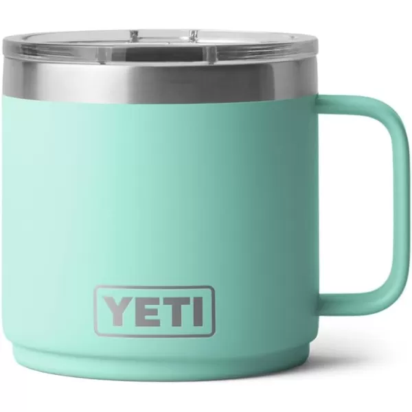 YETI Rambler 14 oz Stackable Mug, Vacuum Insulated, Stainless Steel with MagSlider Lid, King Crab