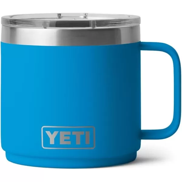YETI Rambler 14 oz Stackable Mug, Vacuum Insulated, Stainless Steel with MagSlider Lid, King Crab