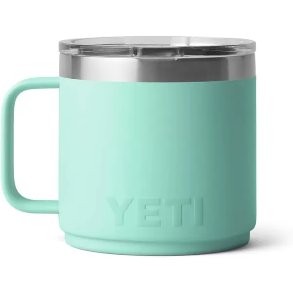 YETI Rambler 14 oz Stackable Mug, Vacuum Insulated, Stainless Steel with MagSlider Lid, King Crab