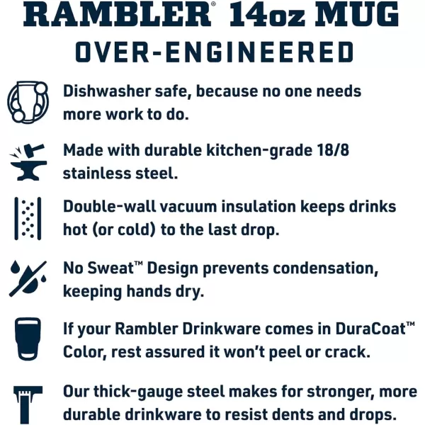 YETI Rambler 14 oz Stackable Mug, Vacuum Insulated, Stainless Steel with MagSlider Lid, King Crab