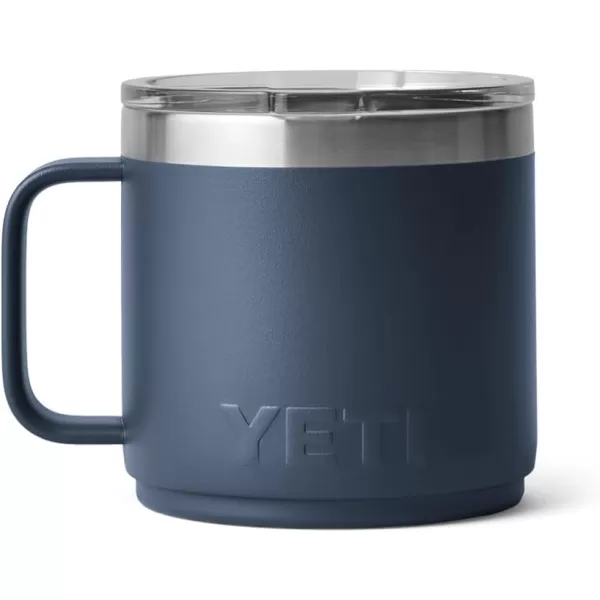 YETI Rambler 14 oz Stackable Mug, Vacuum Insulated, Stainless Steel with MagSlider Lid, King Crab