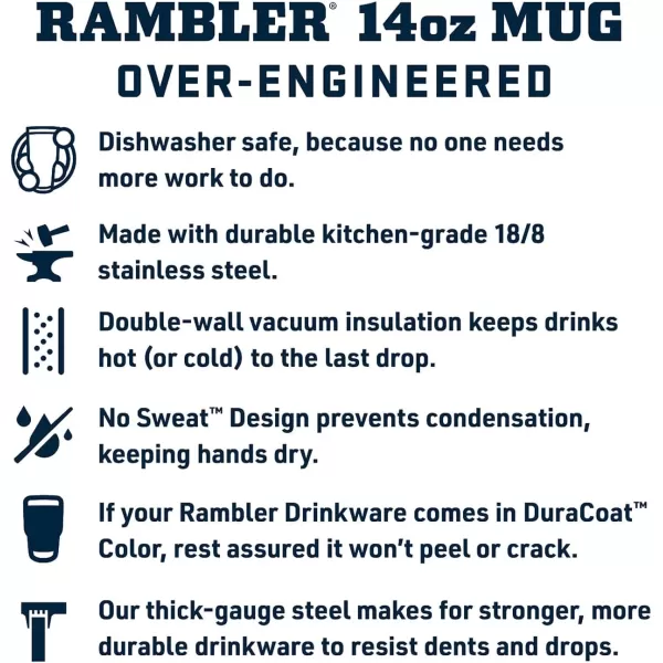 YETI Rambler 14 oz Stackable Mug, Vacuum Insulated, Stainless Steel with MagSlider Lid, King Crab