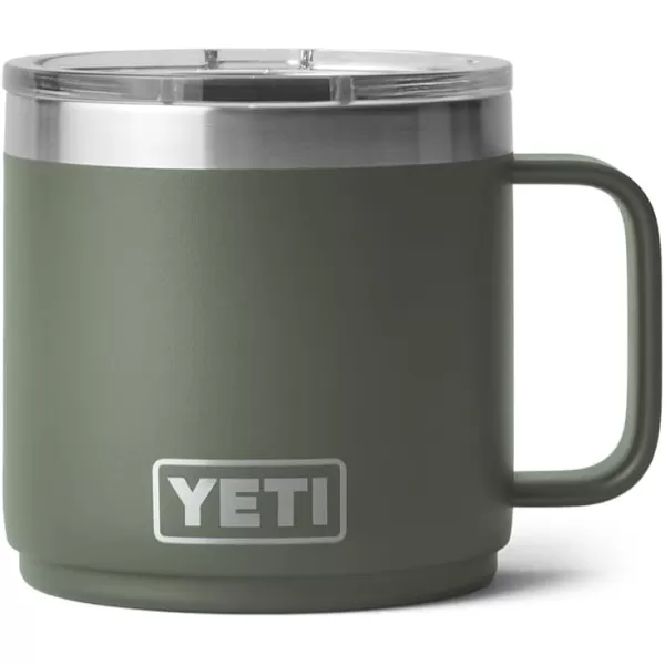 YETI Rambler 14 oz Stackable Mug, Vacuum Insulated, Stainless Steel with MagSlider Lid, King Crab