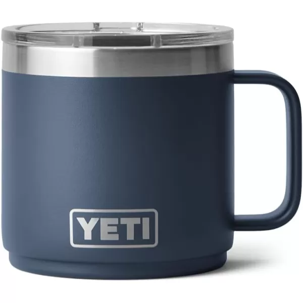 YETI Rambler 14 oz Stackable Mug, Vacuum Insulated, Stainless Steel with MagSlider Lid, King Crab